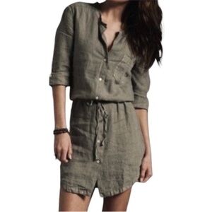 Standard James Perse Green Shirt Dress Size 2 Medium